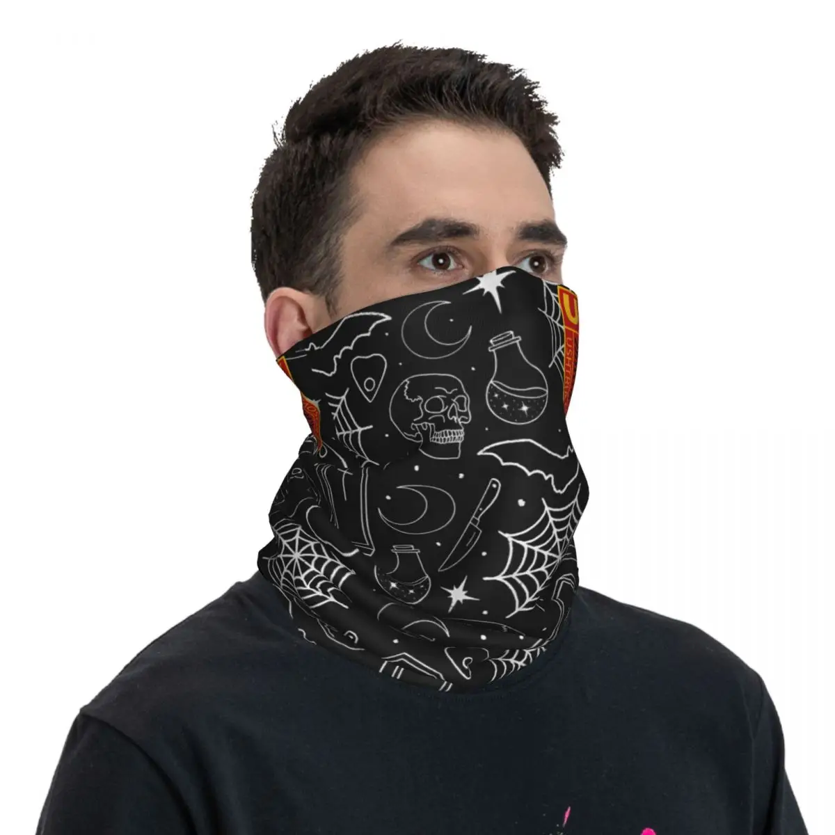 Uck Bandana Neck Gaiter Motorcycle Club Albanian Eagle Wrap Scarf Balaclava Hiking Unisex Adult Breathable