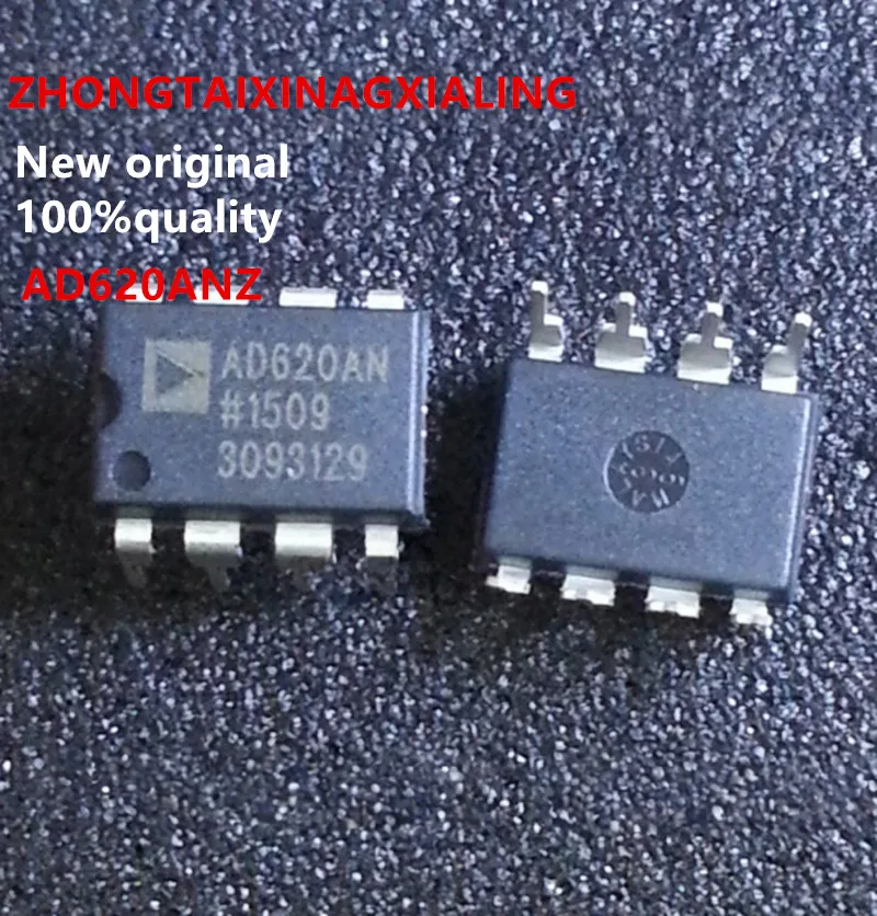 New original 10PCS  AD620AN AD620 AD620ANZ DIP8 Low power instrumentation amplifier