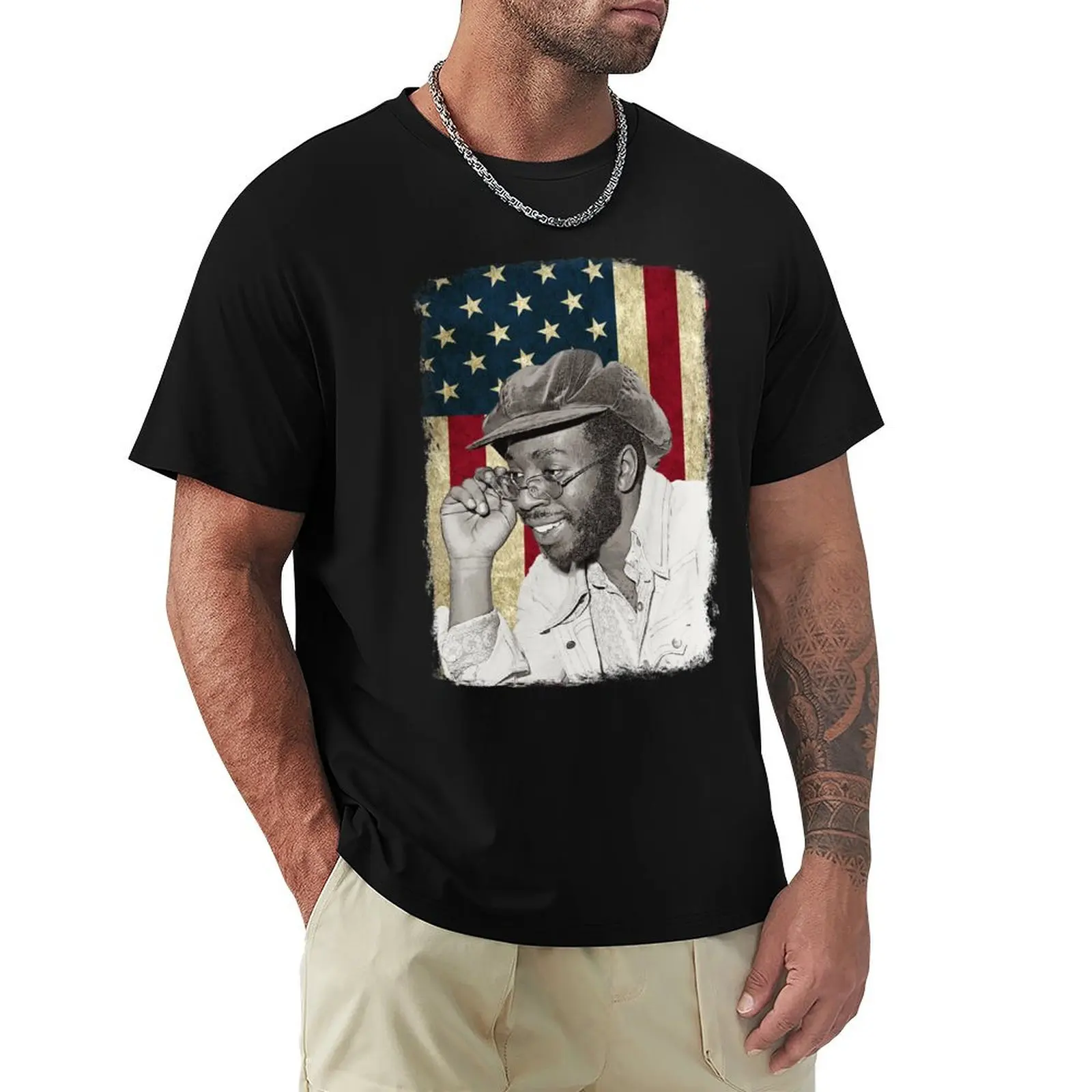 Vintage American Curtis Flag Mayfield Legend T-Shirt Labor Work Casual T-Shirt
