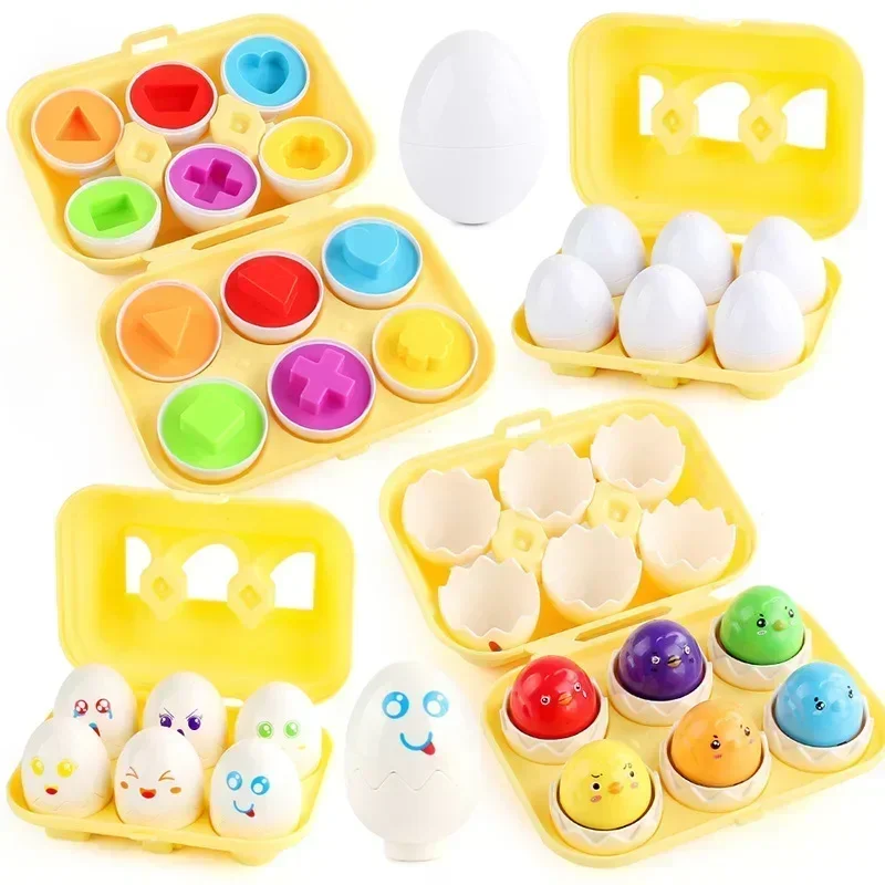 Baby Learning Educational Toy Smart Egg Toy Games Shape Matching Sorters Toys Montessori Eggs Toys For Kids