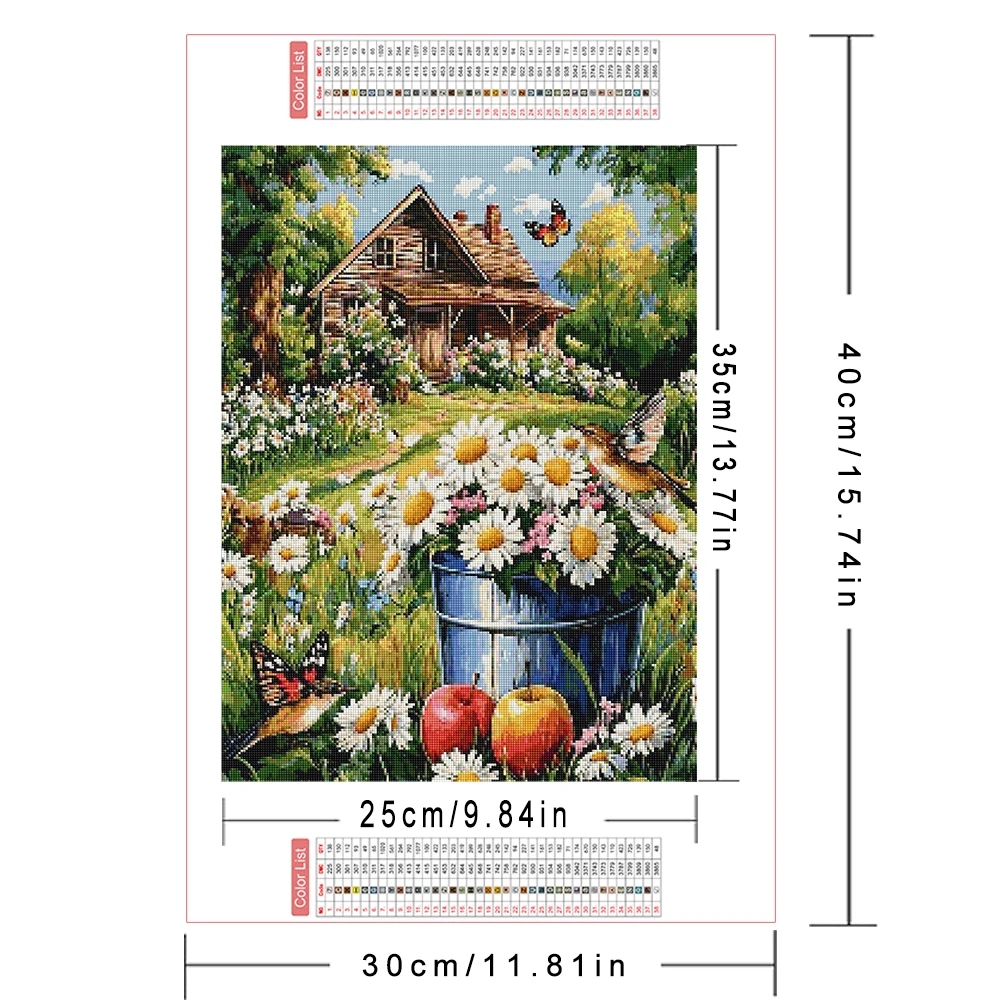 AZQSD Pintura de Diamantes de  - Embroidery Daisy Flower reseña y precio