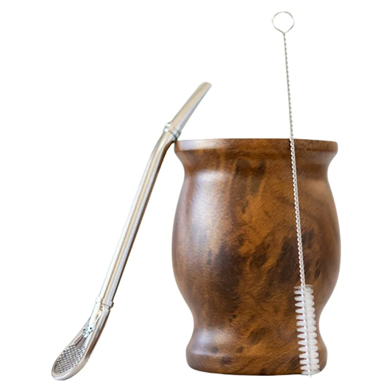 

Набор MOPHE-Yerba Mate включает в себя чашку чашку чая Mate из нержавеющей стали 18/8, One Mate (соломенная), чистящую щетку (дерево, 230 мл)