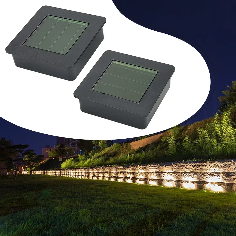 

Solar Light Replacement Top Square Solar Panel Top Replacement DIY Lampshade LED Plastic Solar Panel Lighting Accessories Pond