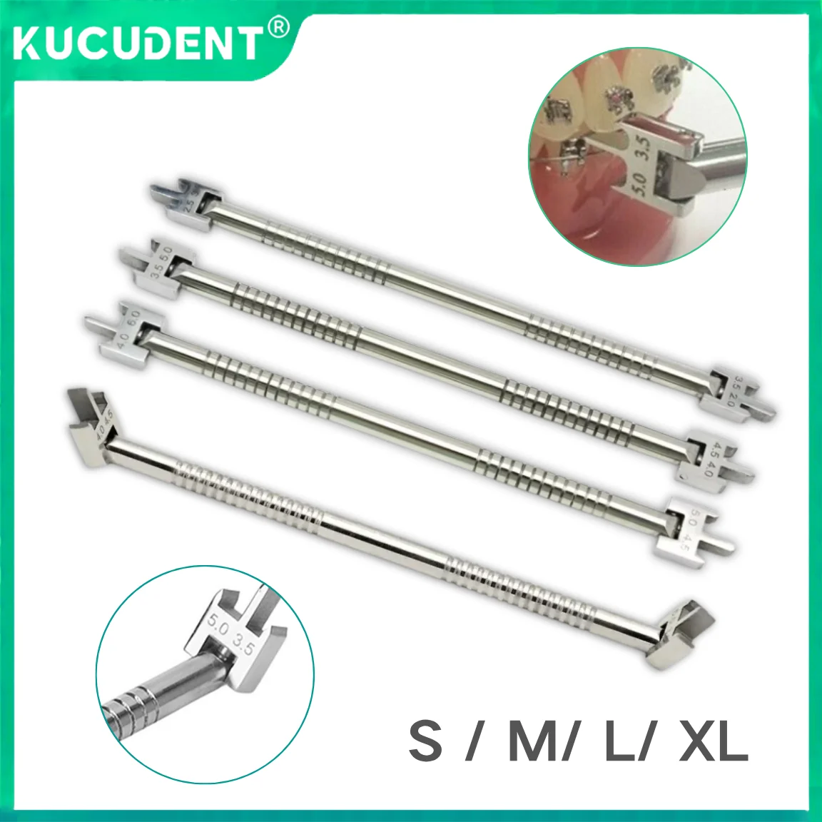 

Dental Orthodontic Bracket Positioner Gauge Stainless Steel Brackets Gauge Locator Positioner Orthodontic Tools Dental Materials