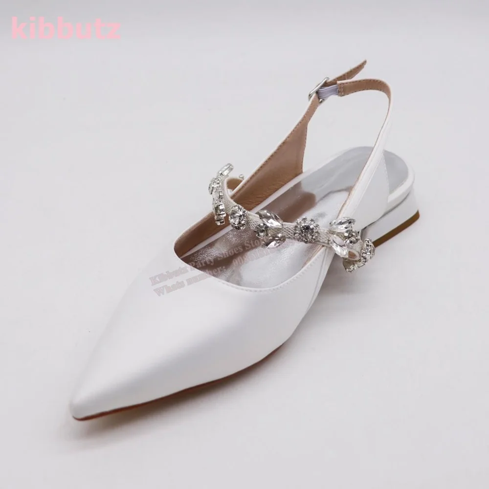 Satin mutiara pompa balet ujung runcing hak persegi padat hijau tali pergelangan kaki Butterfly -Knot Slip-On sepatu tinggi elegan seksi terbaru