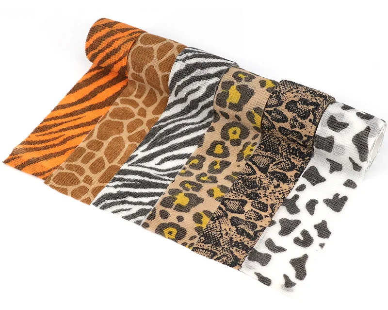 Selbstklebende elastische Tätowierungsbandage mit Tiermotiv, 4,5 m, Sportwickelband für Fingergelenk, Knie, Erste-Hilfe-Set, Haustierband – Detail 9