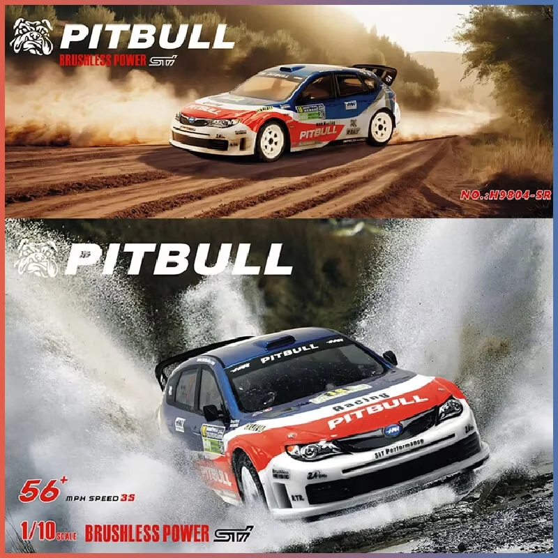 HNR H9804SR "PITBULL" Carro RC Escala 1/10 Brushless Elétrico 4WD Off-Road, Modelo RC - Presente Ideal para Hobbyistas RC, Crianças e Adultos