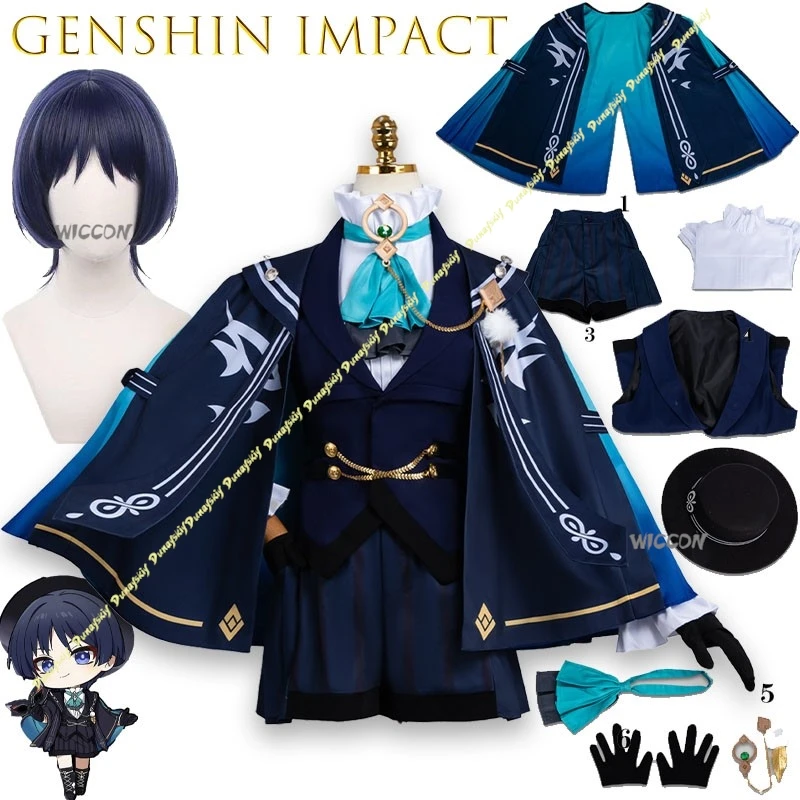 

Игра GenshinImpact FES Wanderer Scaramouche Косплей Костюм Наряд Карнавал Хэллоуин Аниме Комикс Ролевая игра Униформа Вечеринка Cos