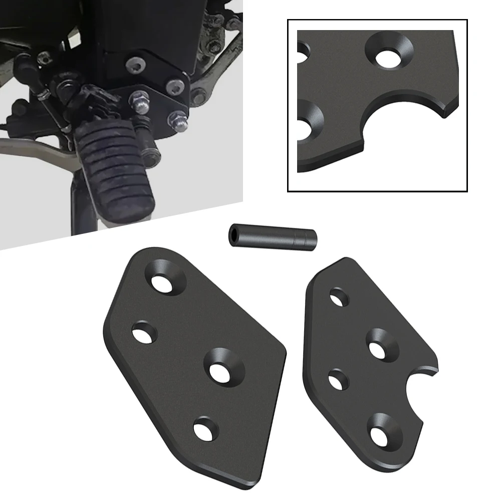 

For Suzuki DL650 DL1000 V-Strom DL 650 DL 1000 2002 - 2026 Motorcycle Accessories Driver Rear Pedal Footpeg Lowering Plate Kits