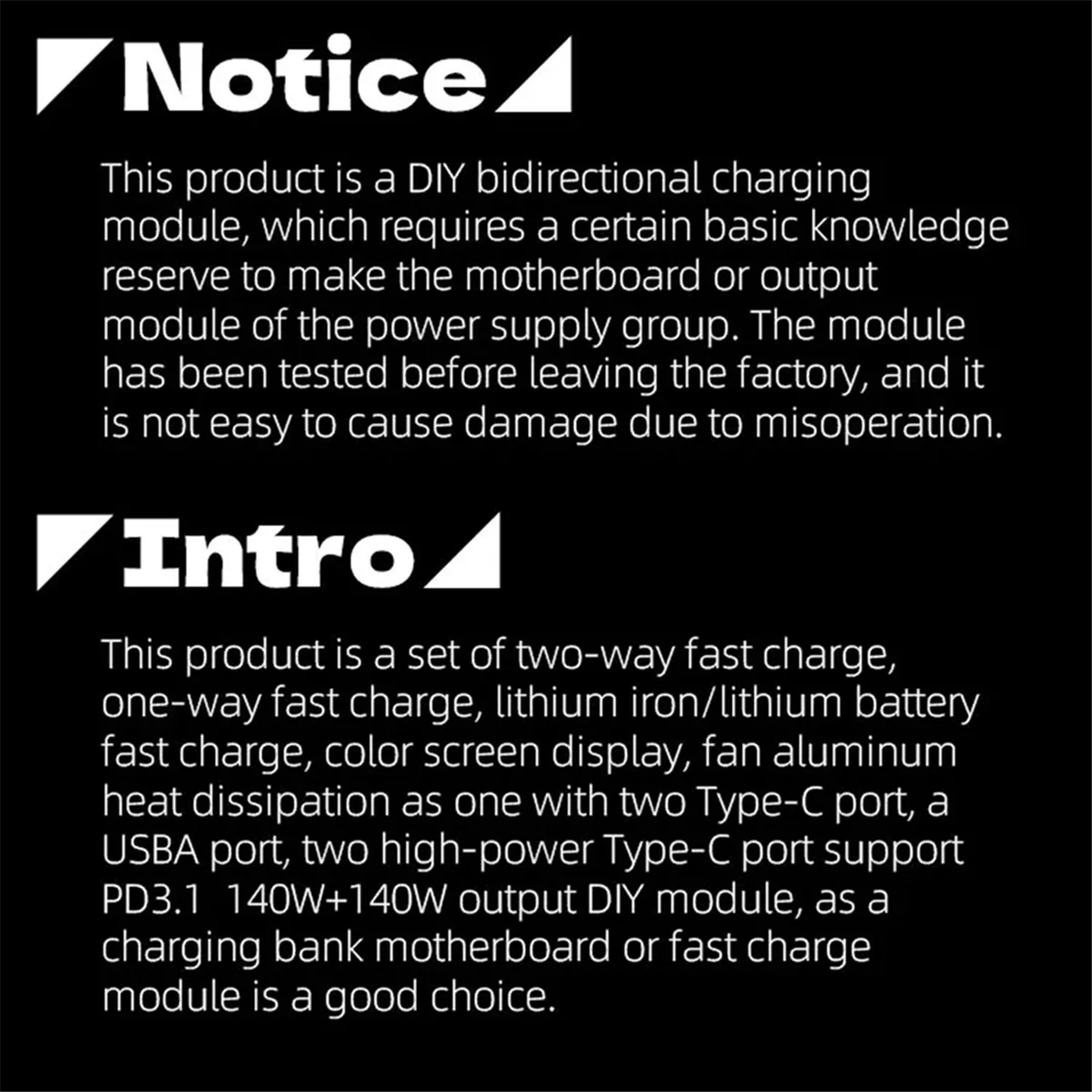 Upgraded PD3.1 140W+140W Fast Charging Module DIY Powerbank Motherboard XT30