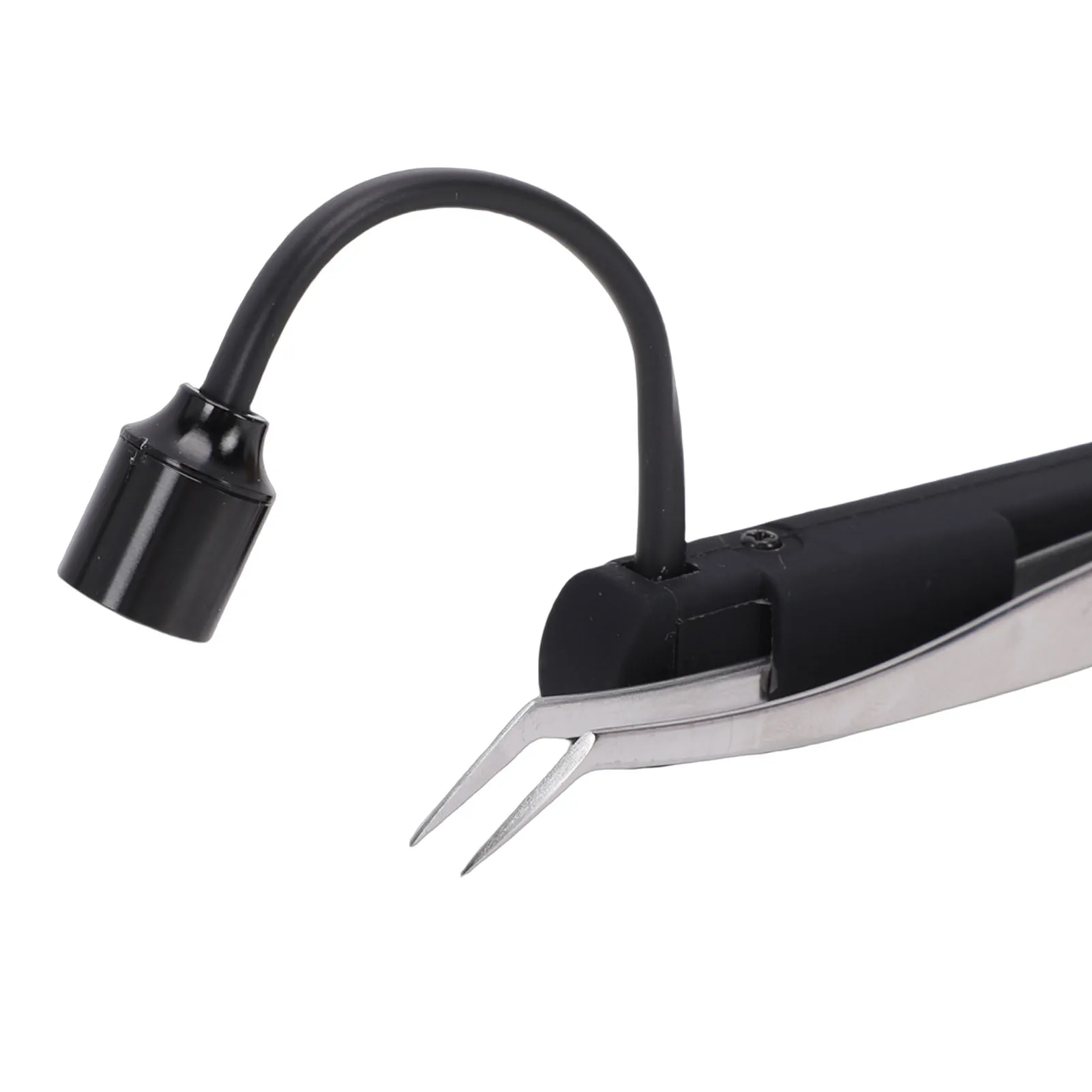 LED Lash Lamp 1W 395nm Fast Glue Curing Light and Portable Tweezers for Eyelash Extension Lash Extension Lamp Lash Tweezers Lamp
