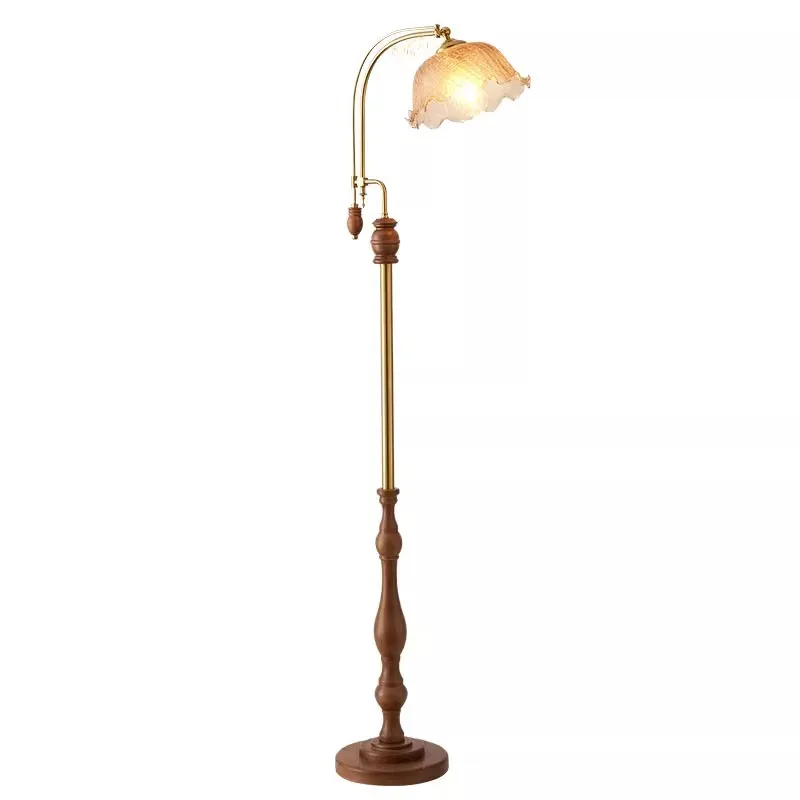 

Medieval floor lamp French atmosphere bedroom bedside Medieval living room B & B sofa vertical table