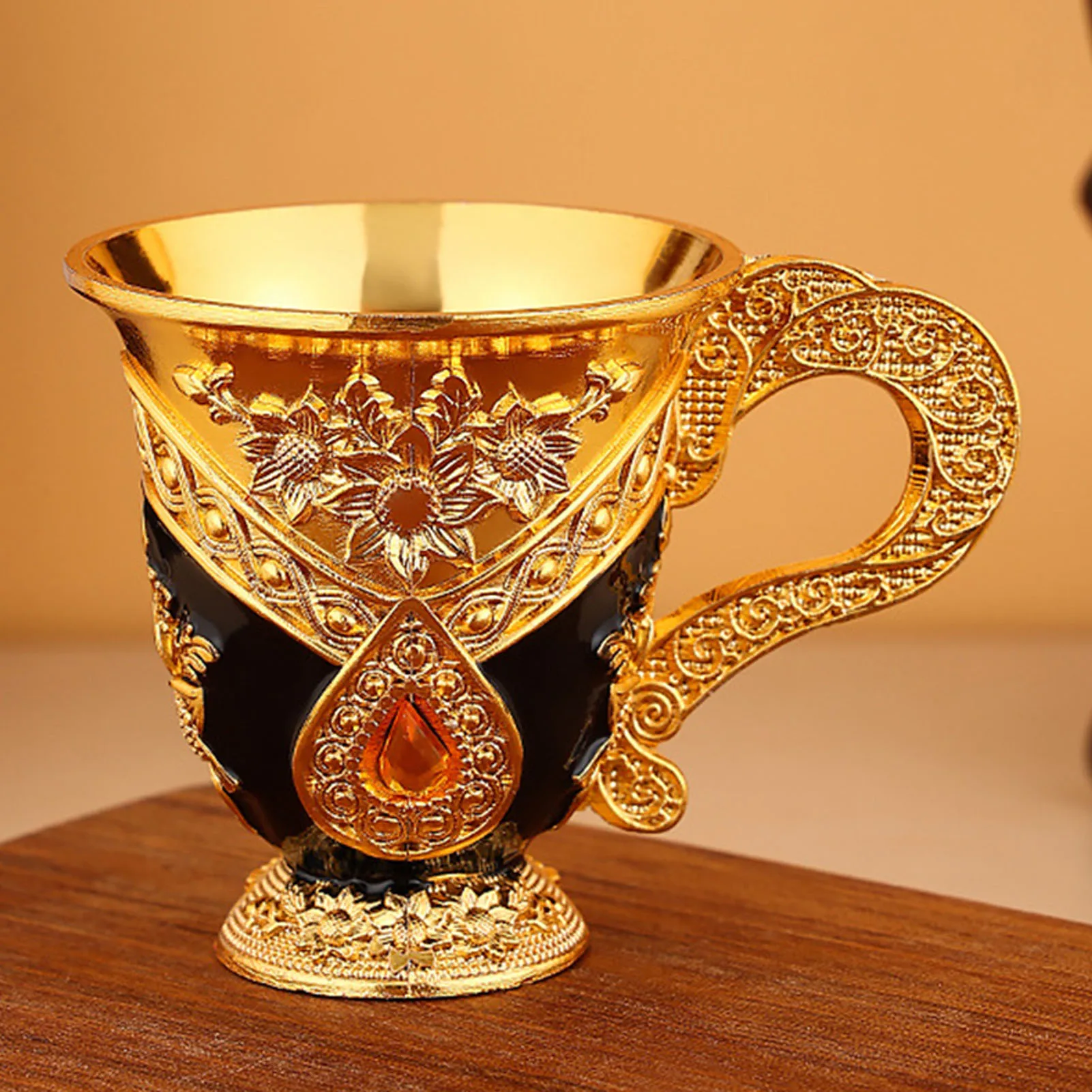 Retro Alloy Medieval Wine Cup Renaissance Imitation Chalice Communion Cup for Housewarming Festive Gift NOV99