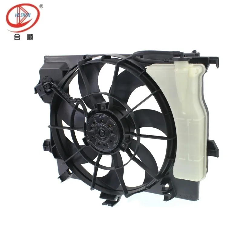 Radiator Cooling Fan compatible with 2012-2013 Accent, OE 253801R050 253801R000 HY3115136, efficient heat dissipation