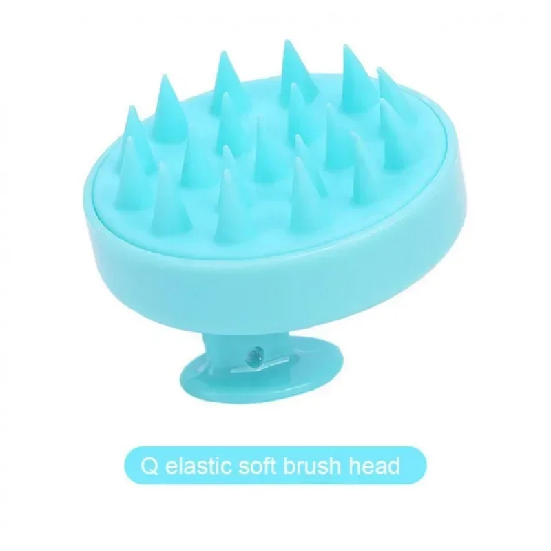 Brosse à shampooing en silicone souple pour cuir chevelu, masseur de cheveux, peigne de bain propre, beauté et santé