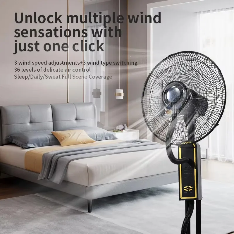 Hot Selling 16-inch Floor-standing with Remote-controlled Water Tank Mist Fans  Air Coolers Adjustable Wind Speed