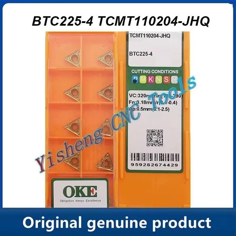 

OKE TCMT110204-JHQ TCMT110208-JHQ BTC225-4 Original genuine triangular CNC lathe blade