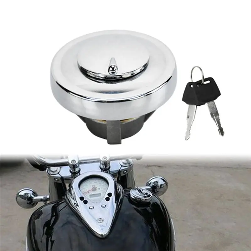 Superior-Motorcycle Fuel Cap Tank Cover Lock With Keys For XVS125 250 400 650 950 1100 Dragstar XV1700 Road Star
