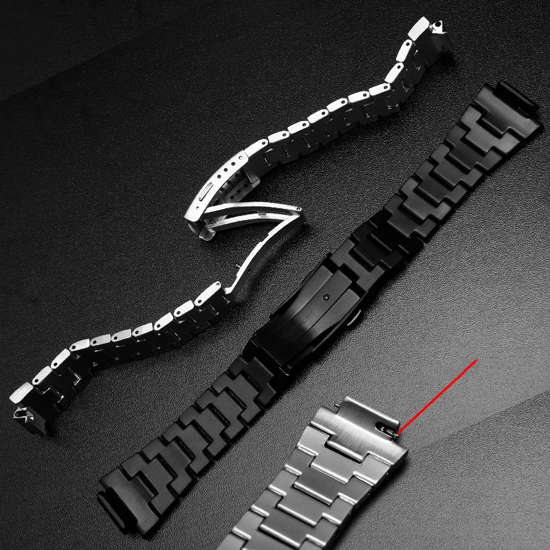 Stainless Steel Chain for Casio G-SHOCK Watch Band GM-5600/DW5600/5610/GM-2100 GA2100 DW-5600 Modified 16mm Watchband Strap