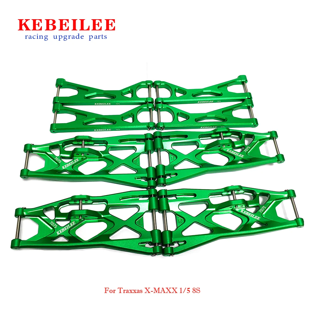 KEBEILEE CNC Aluminum7075 brazos de suspensión superior inferior para TRAXXAS X-MAXX 1/5 8S