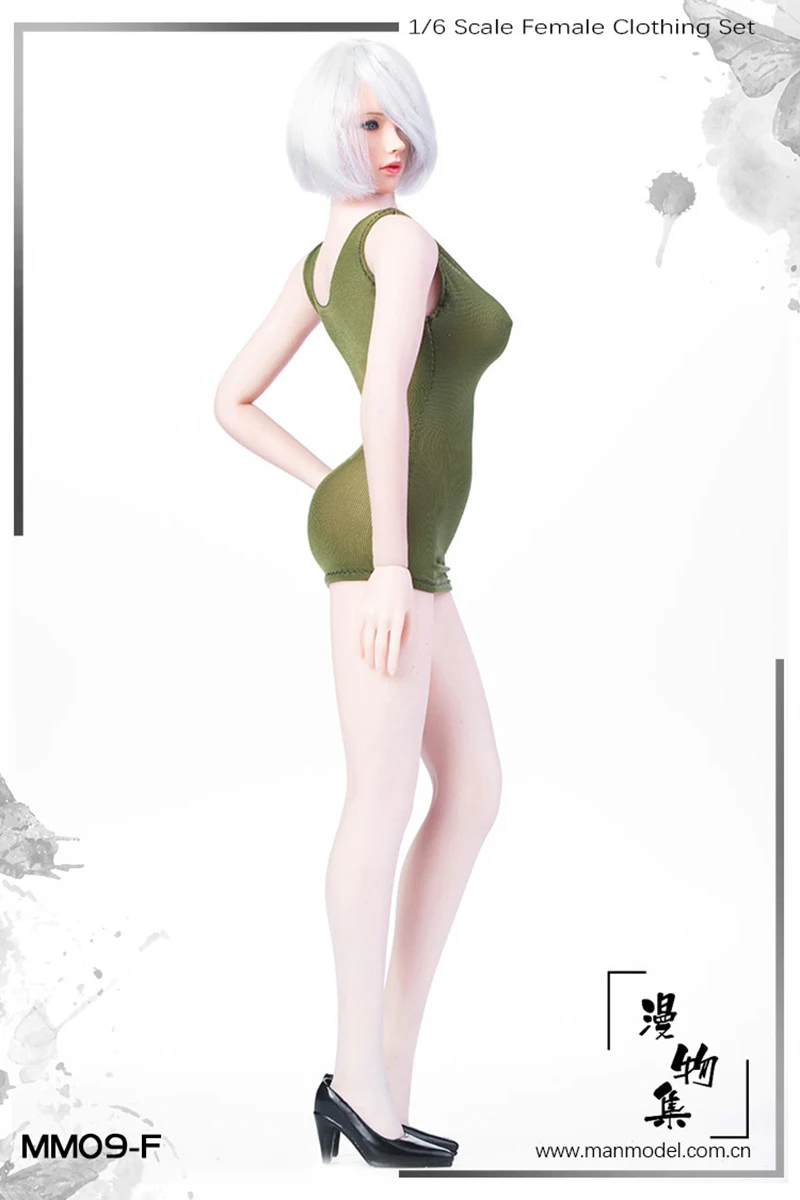 mm09 1/6 Vrouwelijke Vest Jurk Avondjurk Ultra Korte Rok Kleding Model Fit 12-inch Soldaat Action Figure Body