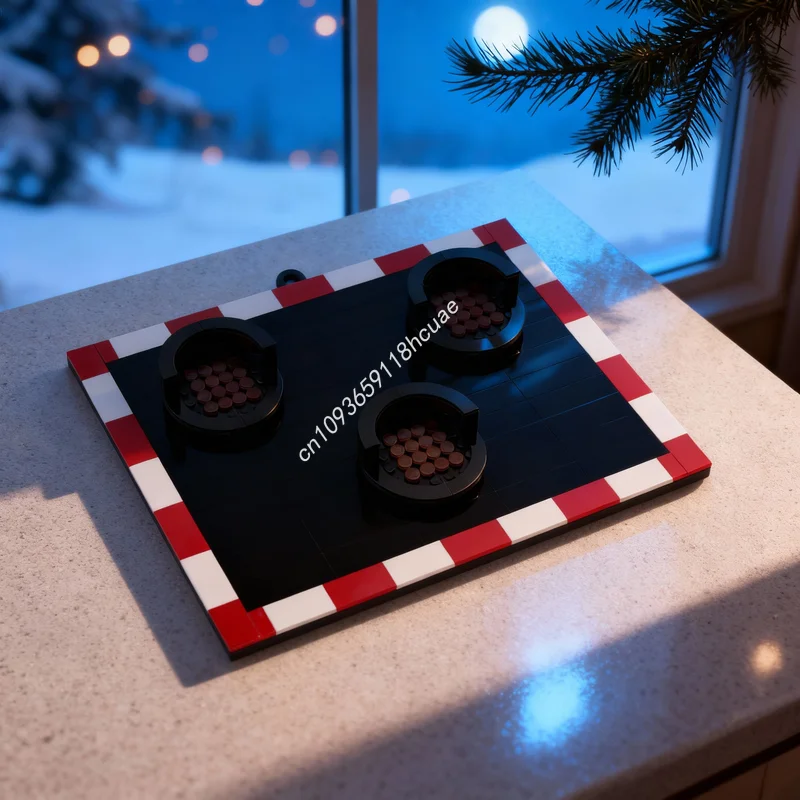 

240pcs MOC Train UK Level Crossing Lights Wall Art Mount Model Building Blocks Christmas Gifts Toys Architecture Creative Idea