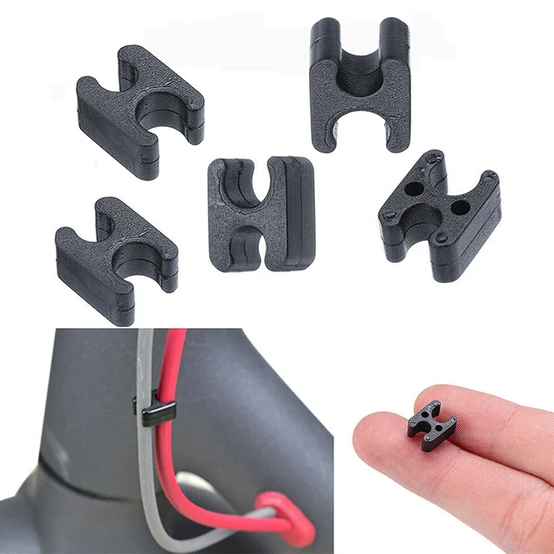 2g / Piece Scooter Clip 2g / Piece Black Plastic Mount Repair Replacement Cable Clamps Electric Scooter Useful