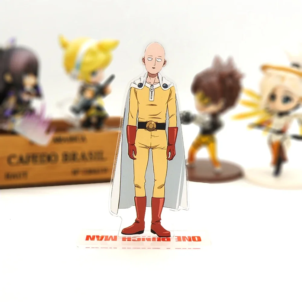 One-Punch Man Saitama acrylic stand figure model plate holder cake topper anime