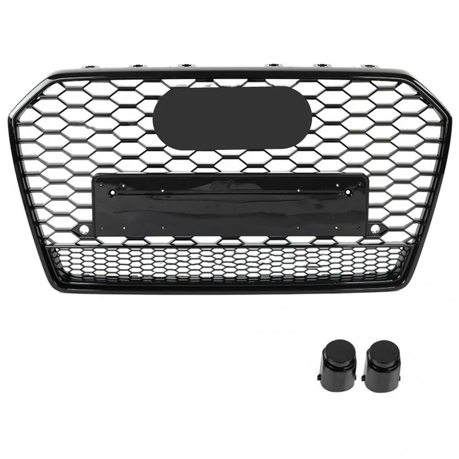 

Honeycomb Grill Front Hood Grille Front Bumper Grill Center Grille for RS6 Grill for A6/S6 C7.5 2016-2018