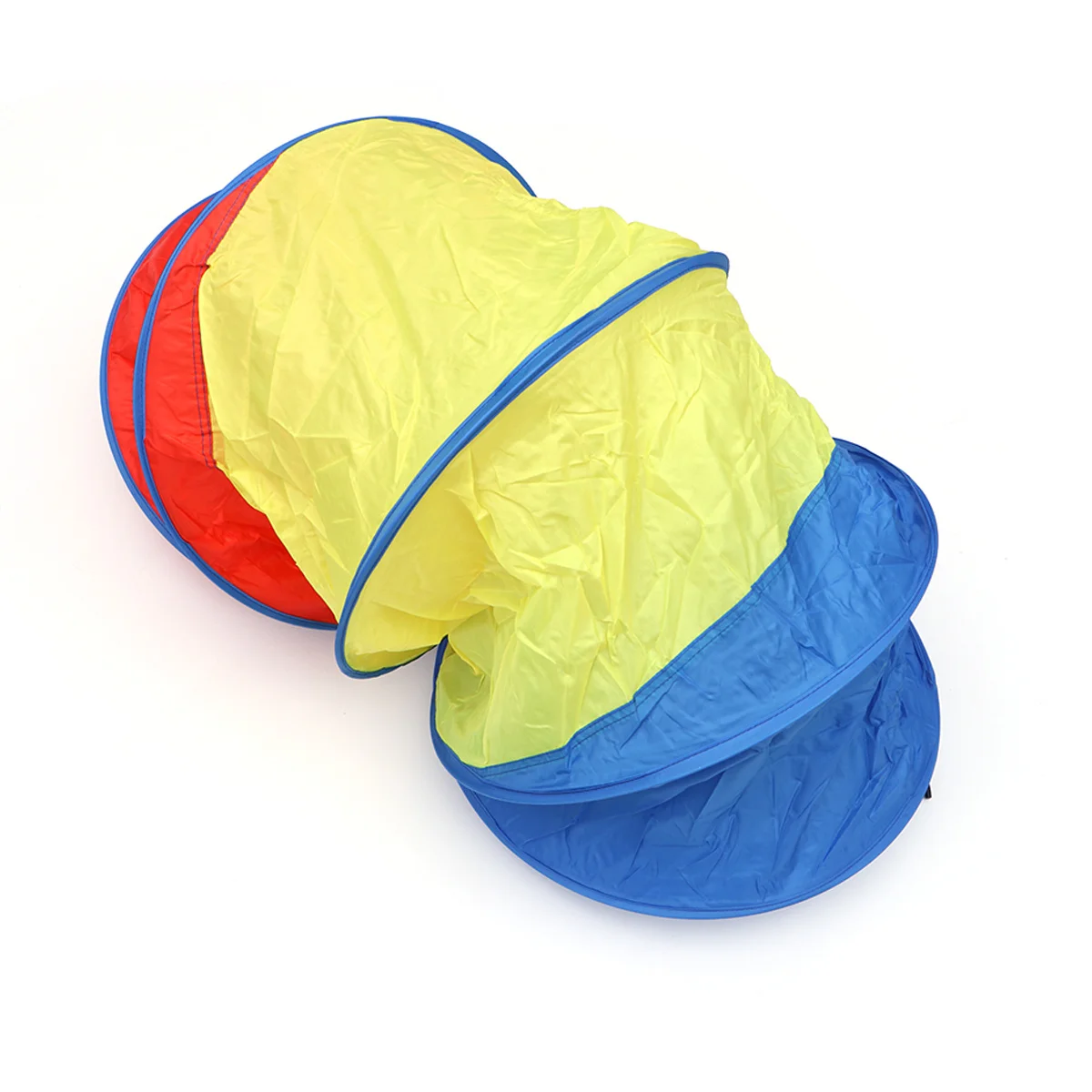 Túnel pop-up infantil 48*180cm, fio de aço flexível multicolorido, túnel de exploração de tecido oxford para crianças, casa, quintal, parque