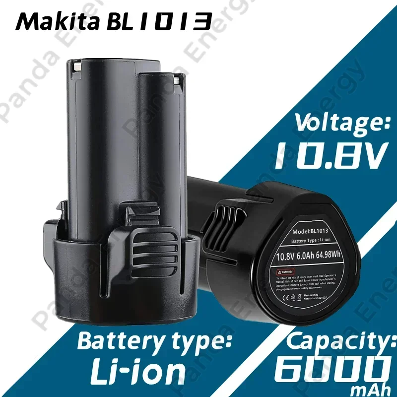 6000mAh10,8 V Li-Ion Akku für Makita 10,8 V batterie BL1013 BL1014 194550-6 194551-4 DF030D geeignet für Makita 10,8 V Werkzeuge