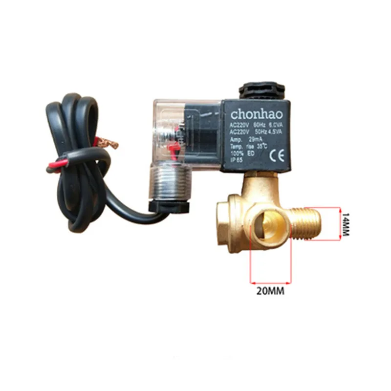 

Air Compressor Solenoid Valve Mute Oil-free Machine Check Valve Relief Valve Air Compressor Air Pump Components