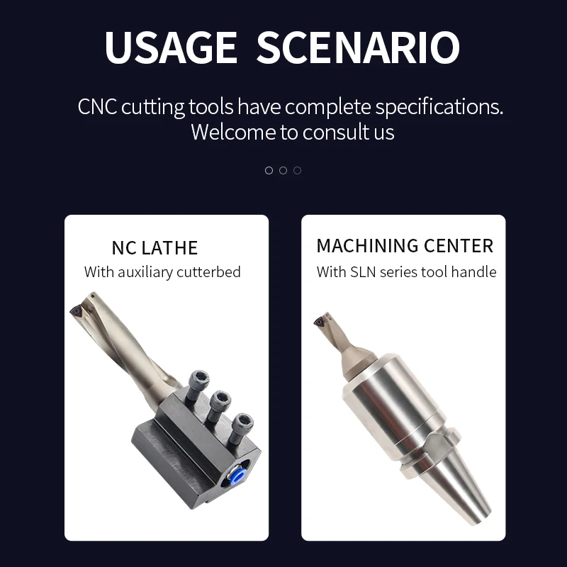 WC Series C20 C25 C32 C40 Drill Bites Insert Drill Metal Drill Bits 11mm-49mm Depth Indexable U Drill Machinery Lathes CNC Water