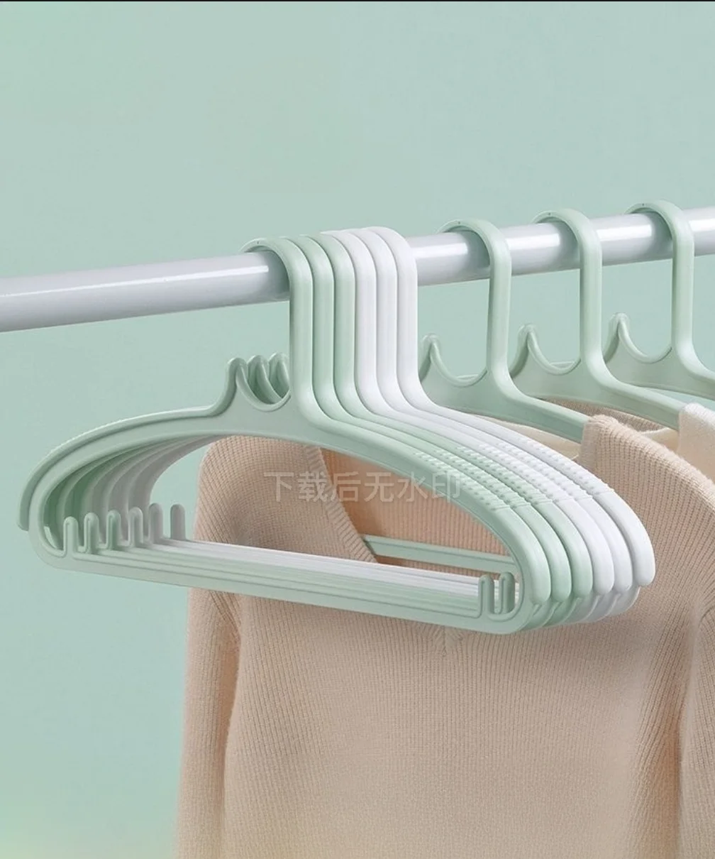 

12pcs/lot 40.5cm Household non-marking clothes drying hanger with windproof and anti-slip function - plastic hanger with anti-sh