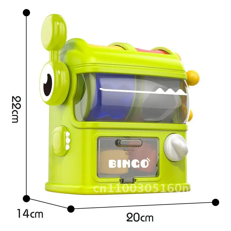 เครื่องเกมจับคู่รูปไดโนเสาร์สำหรับเด็ก ของเล่นเสริมพัฒนาการสำหรับเด็กเล็ก ฝึกการประสานมือและตา พร้อมฝึกการรับรู้สี สำหรับเด็กอายุ 0-3 ปี