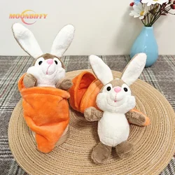 Cute Carrot Rabbit Pendant Fluffy Little Rabbit Carrot Doll Stuffing for Easter Basket The Best Gift Bag Pendant Toys for Kid