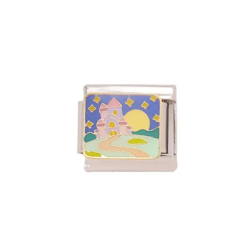 แฟชั่นน่ารักสัตว์การ์ตูนอิตาเลี่ยน Charm สร้อยข้อมือ Cat Links Fit 9 มม.สร้อยข้อมือสแตนเลสทํา DIY เครื่องประดับของขวัญ