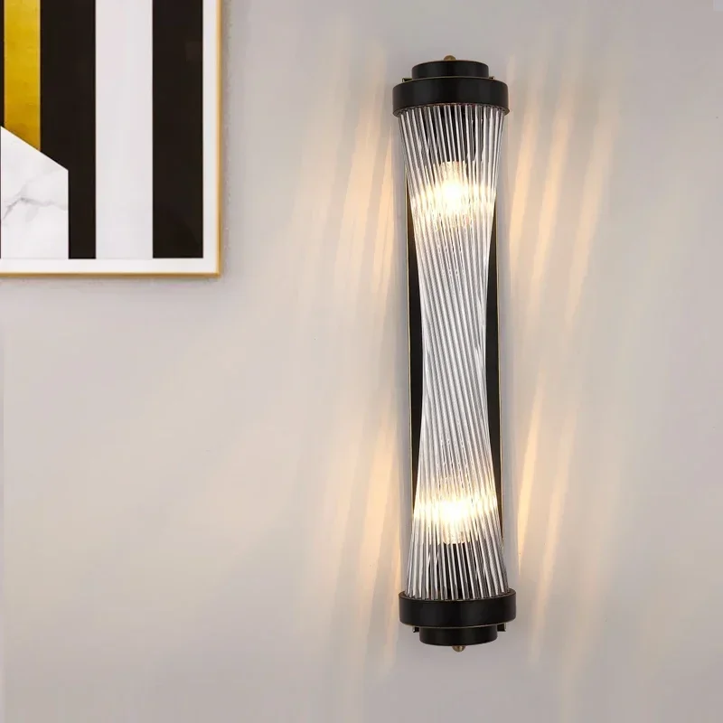 European Luxury Modern Minimalist LED Crystal Small Pretty Waist Wall Lights AC220V 3 Color Dimming Lamps For Indoor Decoration
