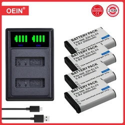 4Pcs EN-EL23 EN EL23 3.8V 2000mAh Rechargeable Li-ion Batteries For Nikon COOLPIX S810c P900 P900s P610 P600 B700 Camera Battery