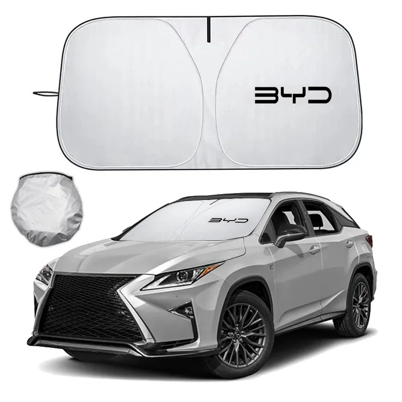 Foldable Car Windshield Sun Shade Heat Shield Cover For BYD Seal U Dolphin Mini Sealion 7 Song Pro ATTO 3 Yuan UP Dolphin Seal 5