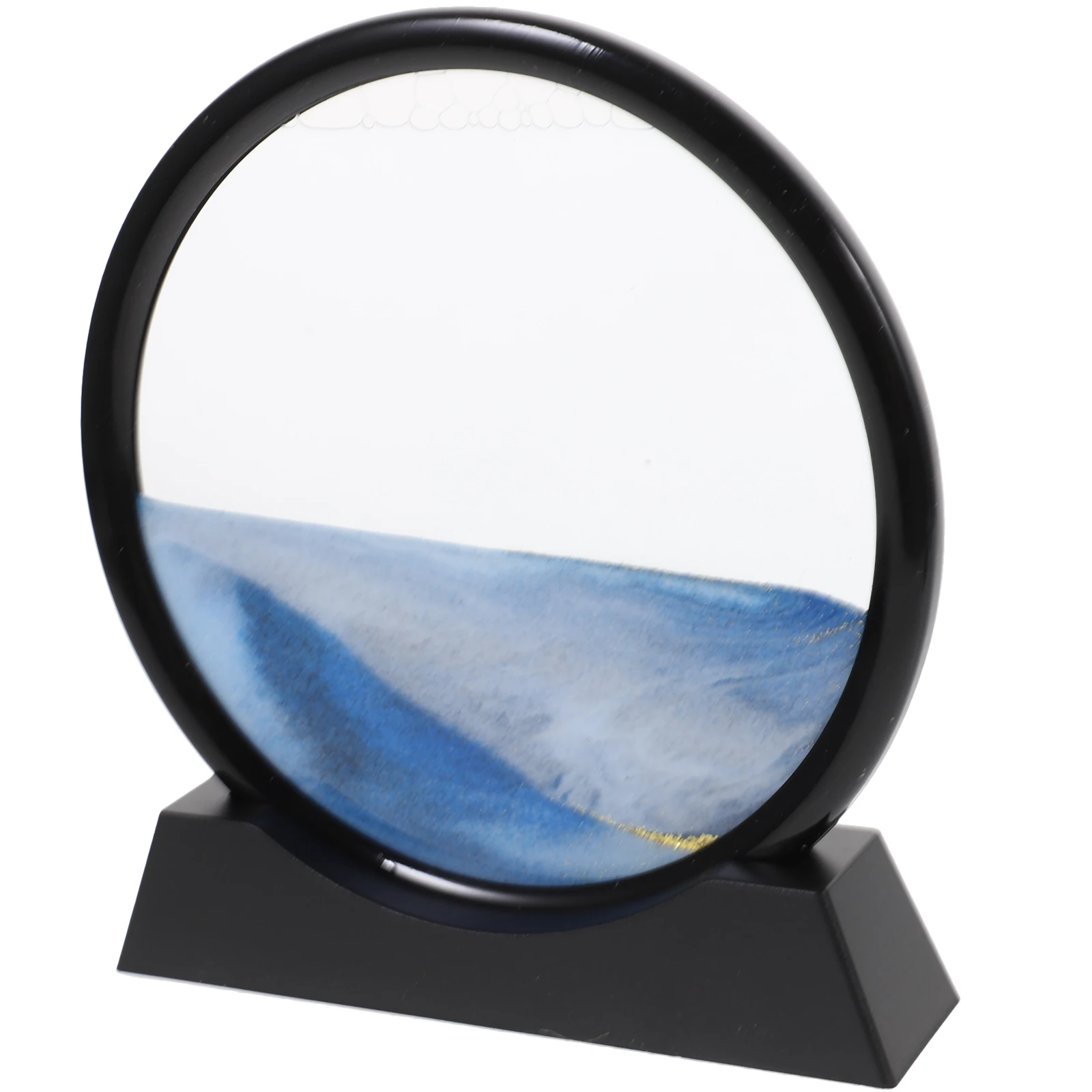 Reloj de arena 3D, decoración de escritorio móvil, paisaje Natural, arena movediza, pintura, estante, mesa, oficina, dormitorio