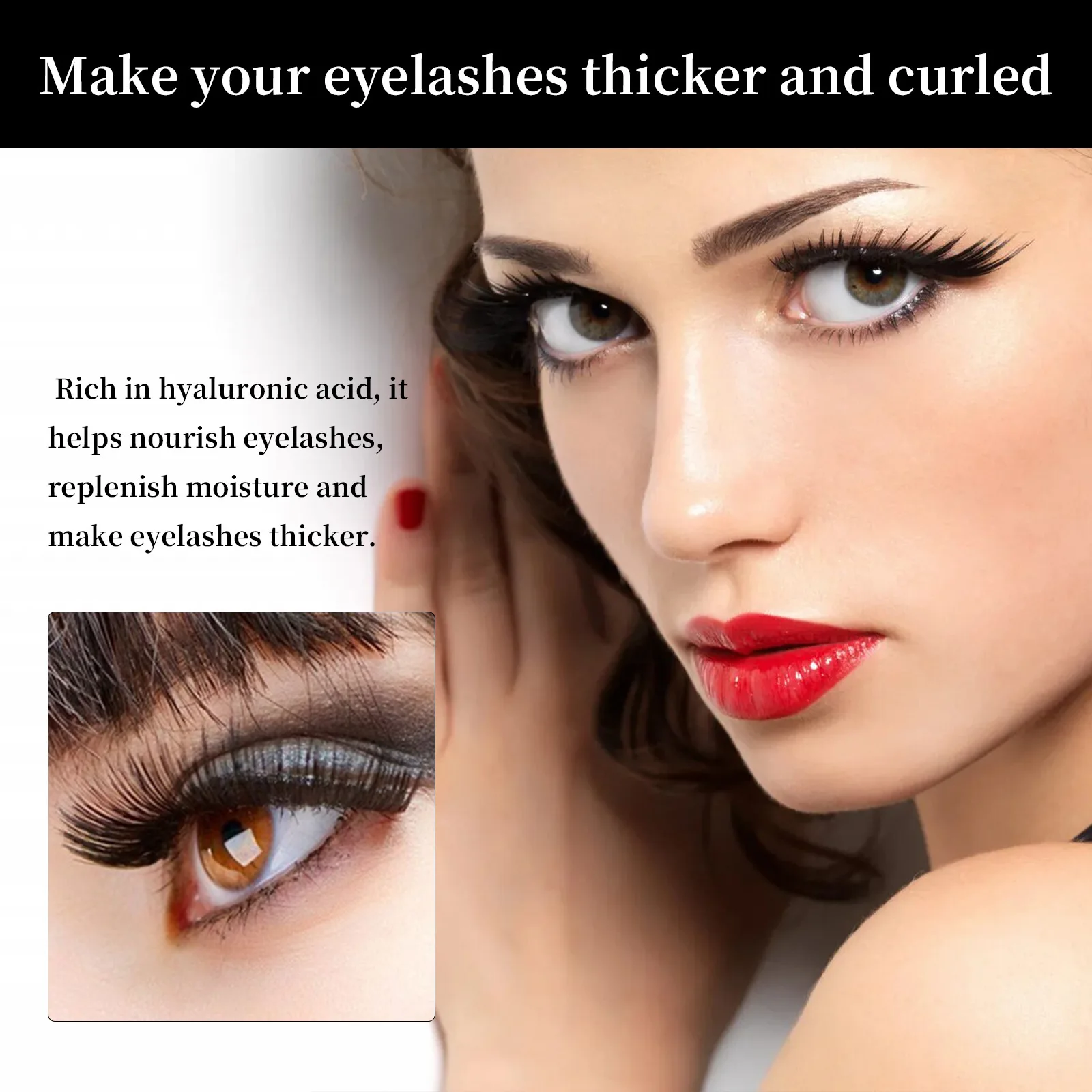 Natural Eyelashes Growth Serum Fast Fuller Thicker Eyelash Lengthening Lift Eye Lash Enhancer Nourishing Liquid Makeup Cosmetics