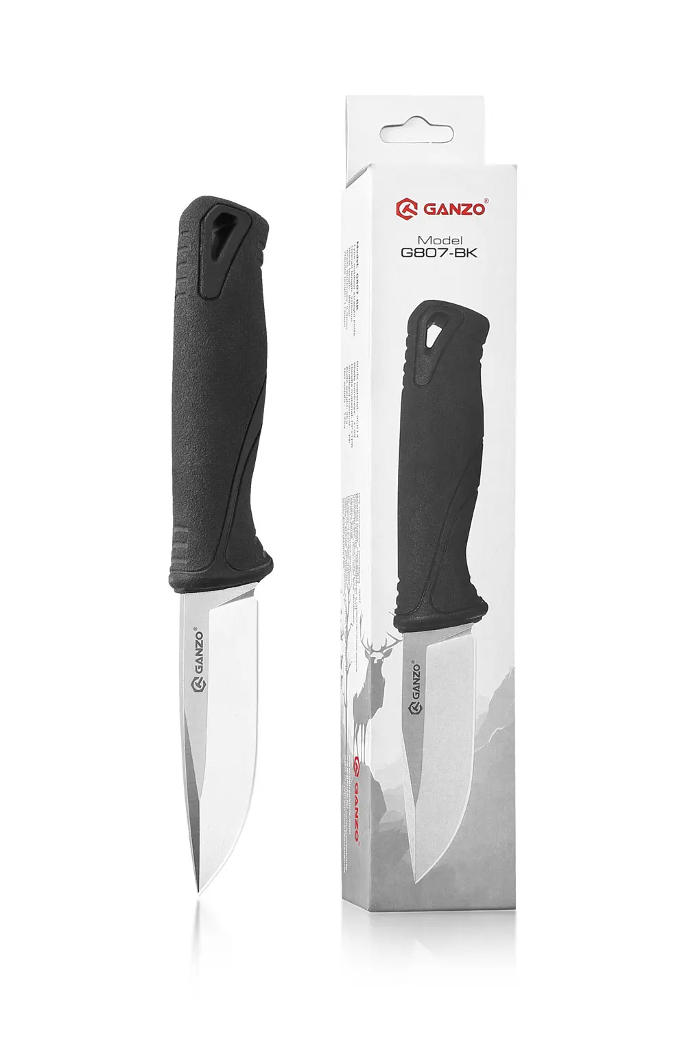 FBknife Ganzo G807 9cr14mov blade PP & TPR handle, cuchillo fijo de caza, cuchillo de supervivencia, herramienta táctica EDC para exteriores