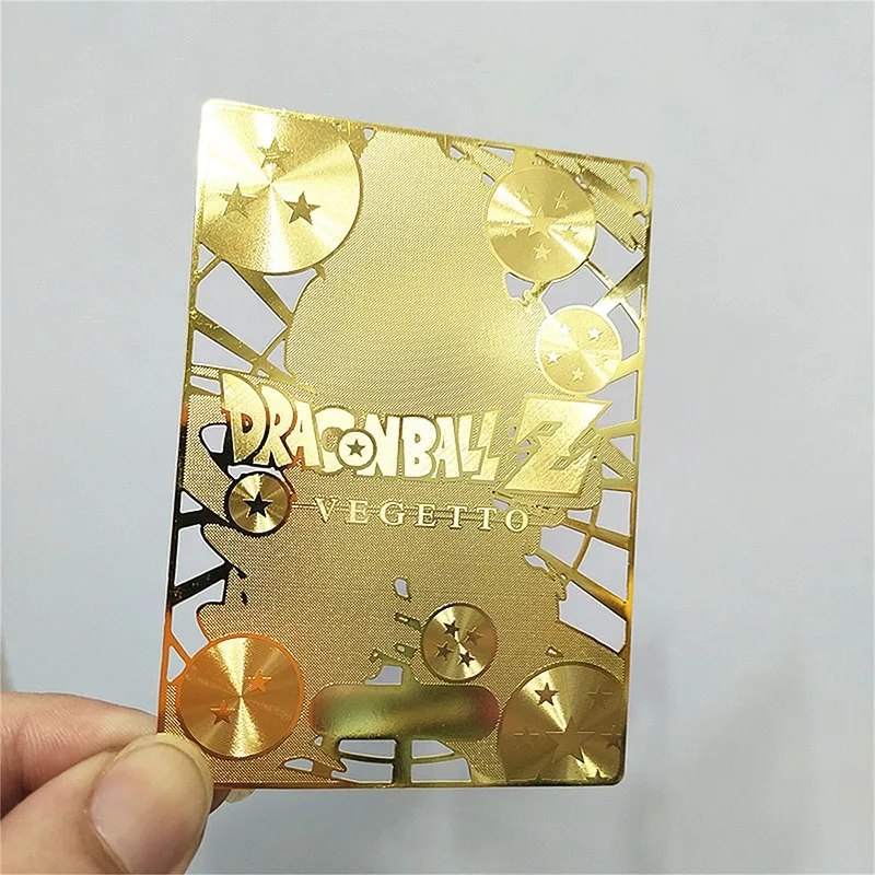 Anime Dragon Ball DIY Rare Metal Refractive Flash Cards Beerus Piccolo Piccolo Toys for boys Collectible Cards Birthday Gifts