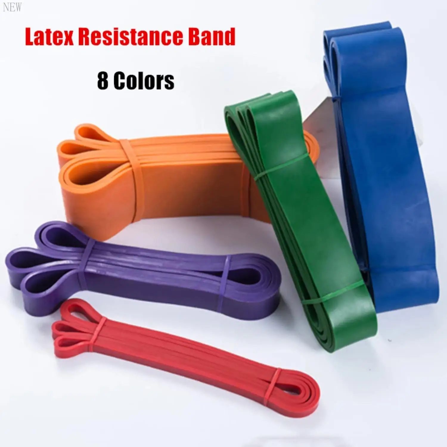 New Latex Resistance Band Exercise Elastic Band  Sport Strength Pull  Assist Band Workout Pilates Heavy Duty Fitness Equipment