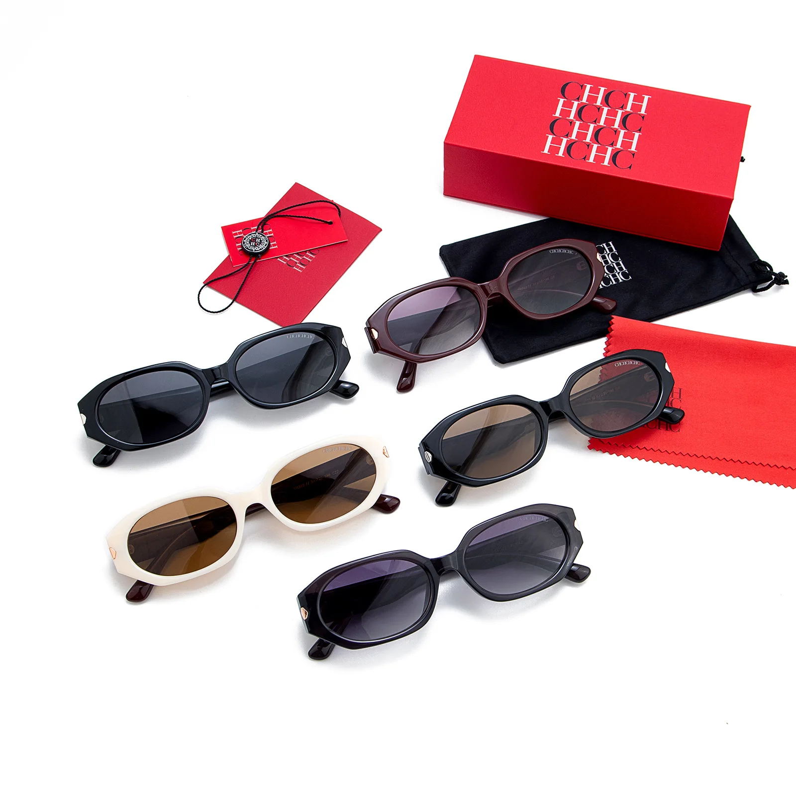 

Geometric Cat Eye Sunglasses for Women Trendy Polygonal Frame for Selfie Sun Protection with UV Blocking Summer Must Have