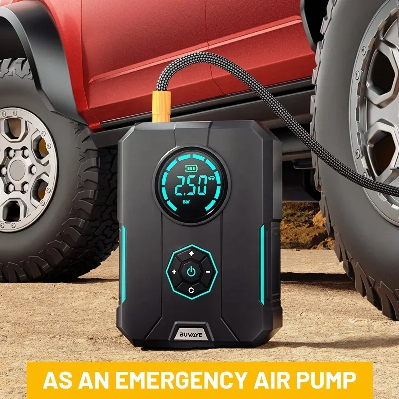 Tires Inflator Digital Display Portable 10400mah Lithium Battery Jump Starter Compatible Car Air Compressor Air Pump For Car