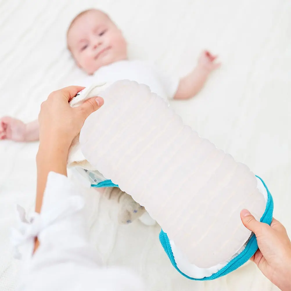 

6 Pcs Breathable Cotton Diapers Washable Reusable Newborn White Cloth Liner Soft Comfortable Baby Diaper Insert