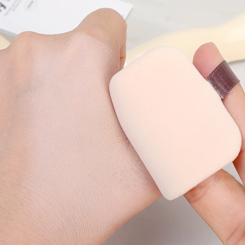 Sopro de pó facial profissional, base líquida, veludo macio, cosméticos, formato redondo, pó solto, maquiagem, beleza, ferramentas coreanas