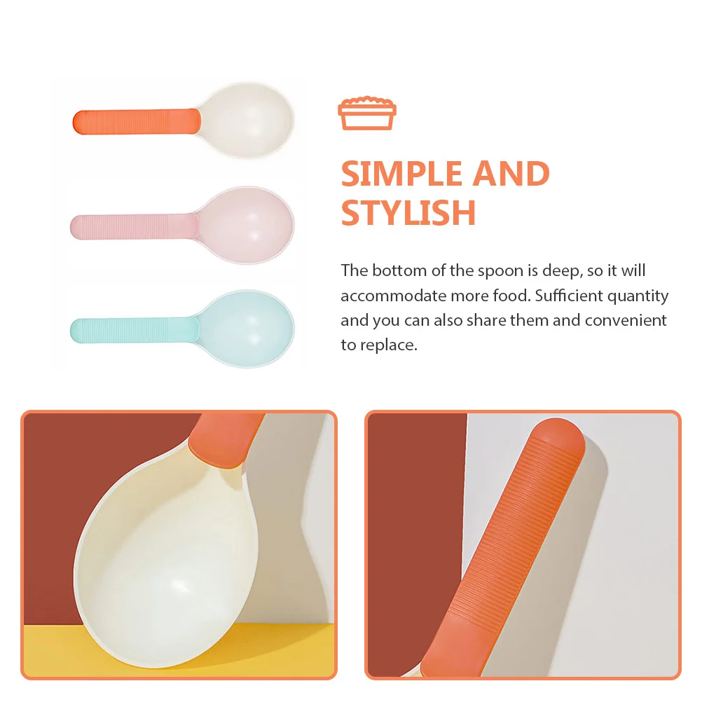 

3Pcs Cat Food Scooper Anti-Slip Handle Heavy Duty Pet Supplies Space-Saving Design Large Capacity Food Shovel for Dogs Cats